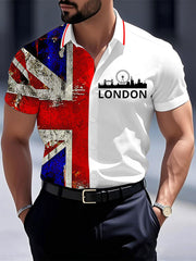 Men's Vintage England Flag Casual Shirt vetvanguards