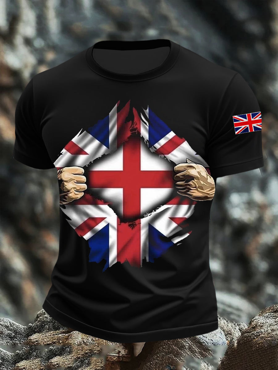 Men's British Flag Short Sleeves T-shirt vetvanguards