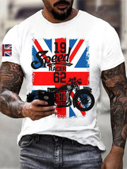 Men's Vintage British Legend Motorcycle Classic Biker T-Shirt vetvanguards