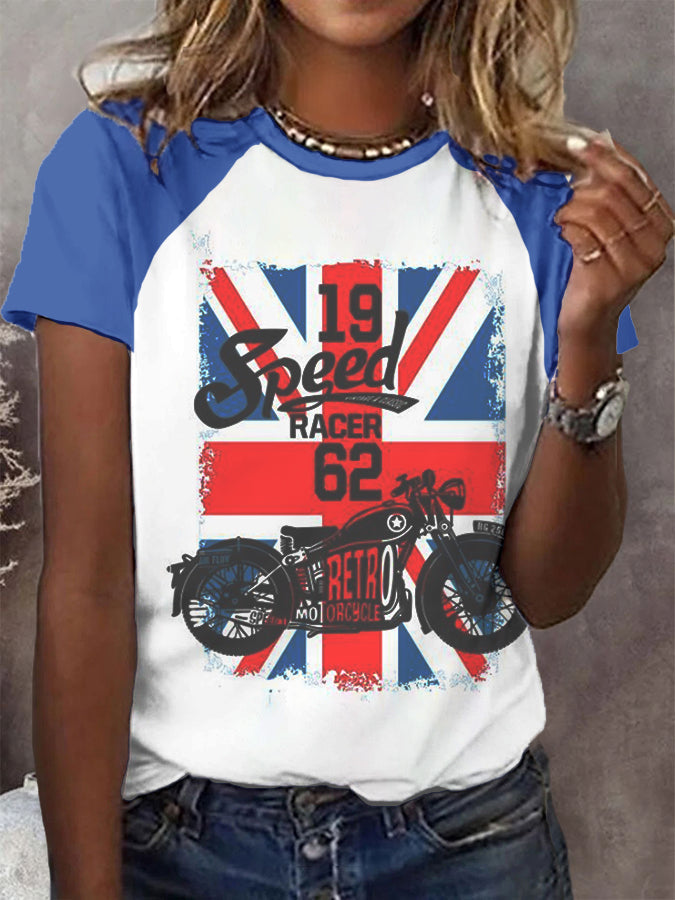 Women's Vintage British Legend Motorcycle Classic Biker T-Shirt vetvanguards
