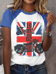 Women's Vintage British Legend Motorcycle Classic Biker T-Shirt vetvanguards