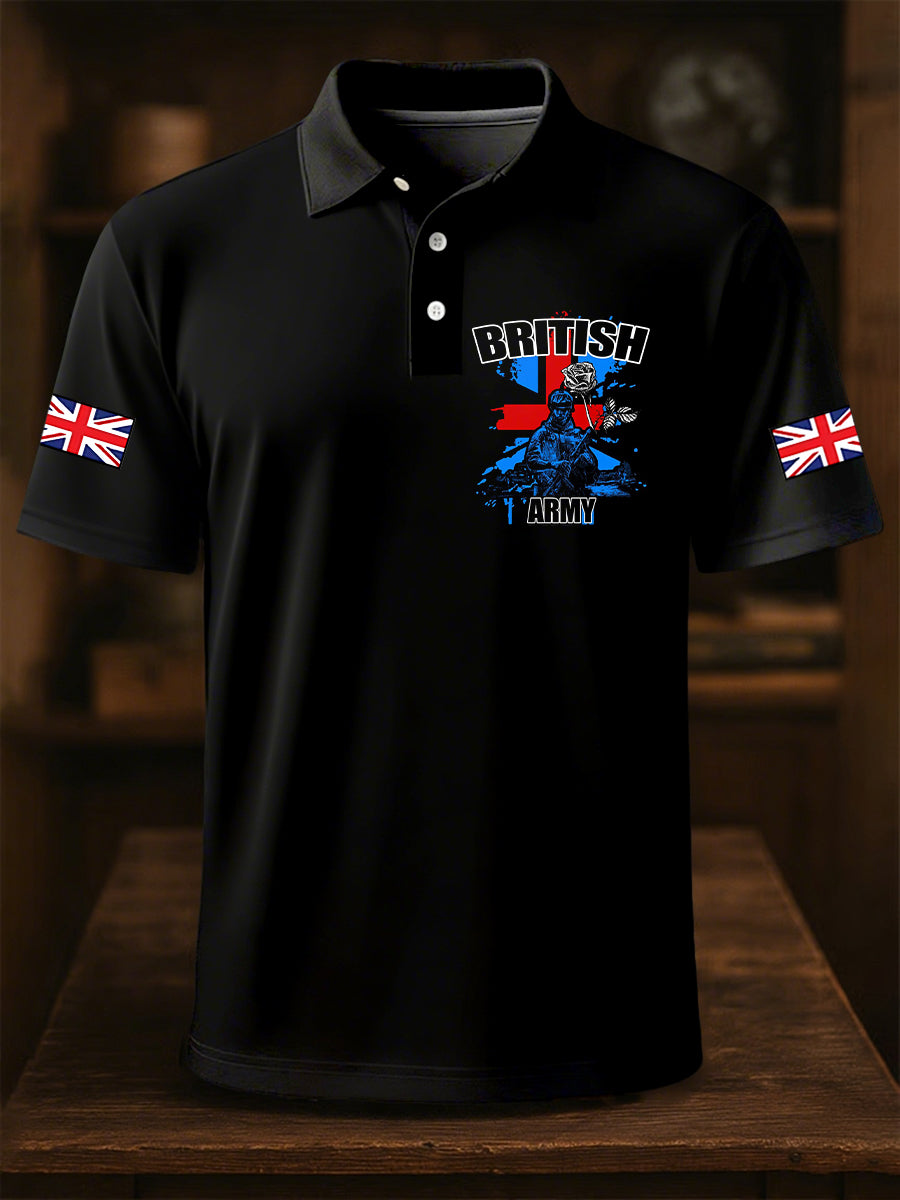 Men's Uk Patriot British Army Soldier Short Sleeve Top vetvanguards