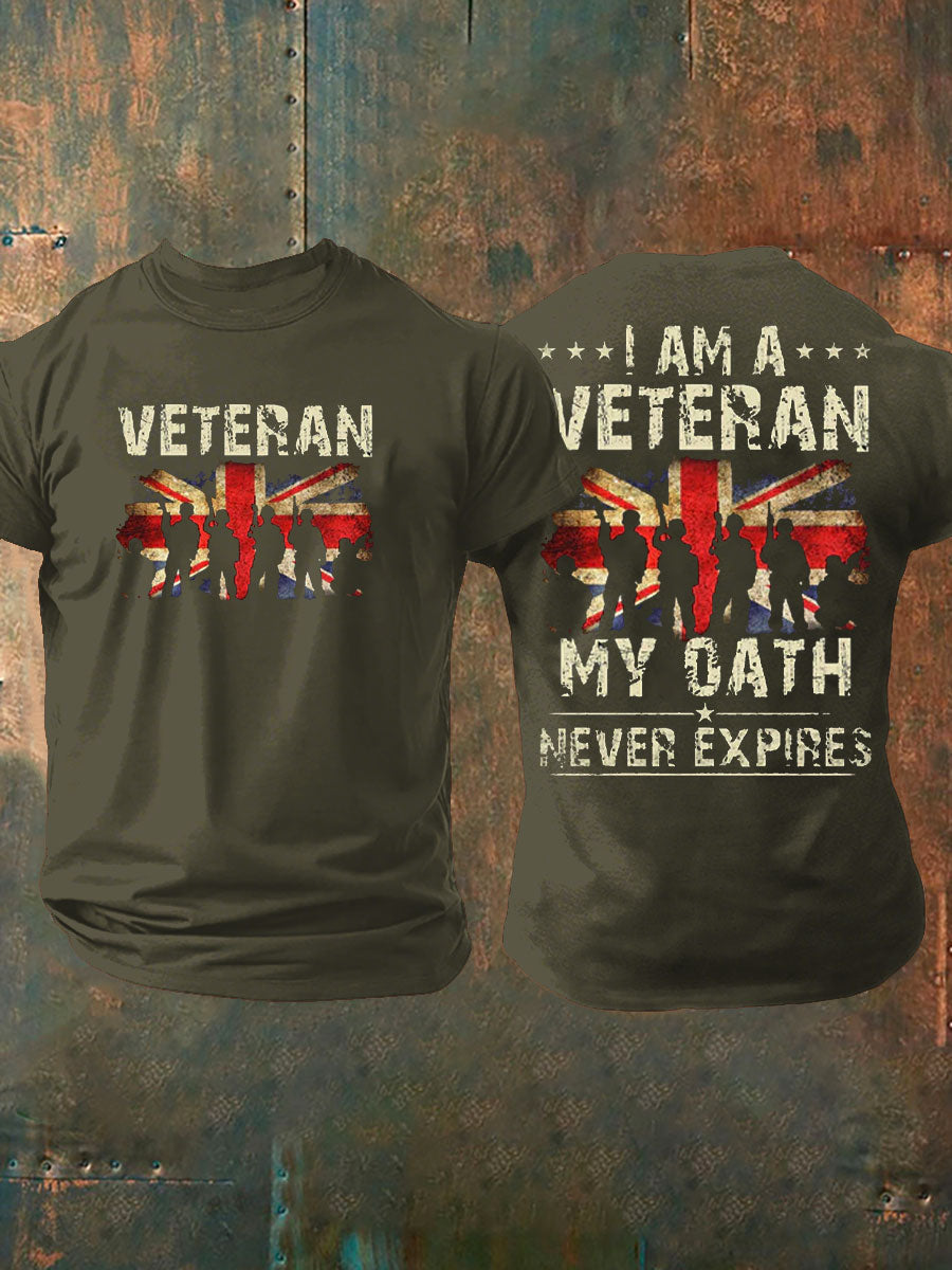 Men's British Veteran Printed T-shirt vetvanguards