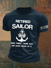 Men's British Veteran Retired Printed T-shirt vetvanguards