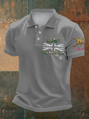 Men's British Veteran Printed Casual Tops vetvanguards