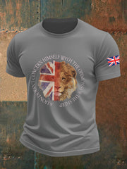 Men's British Veteran Imitation Cotton Short-Sleeved Printed T-shirt vetvanguards