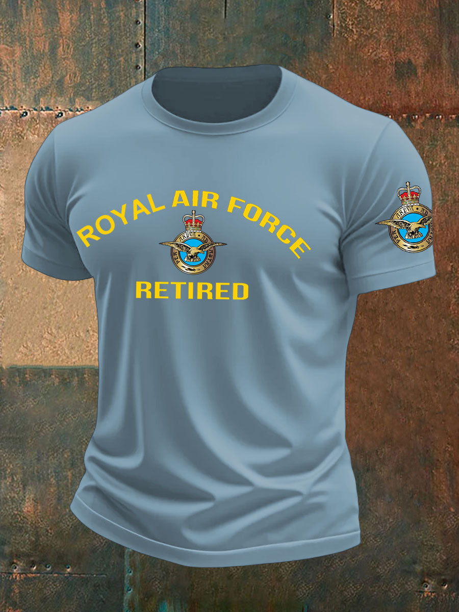 Men's British Veteran Retired Printed T-shirt vetvanguards