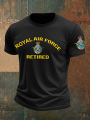 Men's British Veteran Retired Printed T-shirt vetvanguards