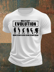 Men's British Veteran Imitation Cotton Short-Sleeved Printed T-shirt vetvanguards