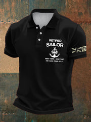 Men's British Veteran Retired Printed Casual Tops vetvanguards