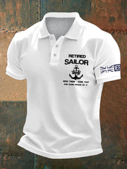 Men's British Veteran Retired Printed Casual Tops vetvanguards