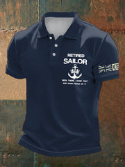 Men's British Veteran Retired Printed Casual Tops vetvanguards