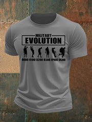 Men's British Veteran Imitation Cotton Short-Sleeved Printed T-shirt vetvanguards