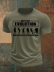 Men's British Veteran Imitation Cotton Short-Sleeved Printed T-shirt vetvanguards