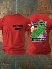 Men's British Veteran Imitation Cotton Short-Sleeved Printed T-shirt vetvanguards
