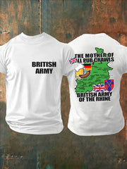 Men's British Veteran Imitation Cotton Short-Sleeved Printed T-shirt vetvanguards