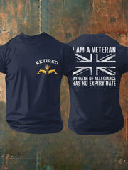 Men's Retired Submarine Veteran Printed T-shirt vetvanguards