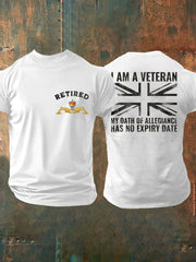 Men's Retired Submarine Veteran Printed T-shirt vetvanguards