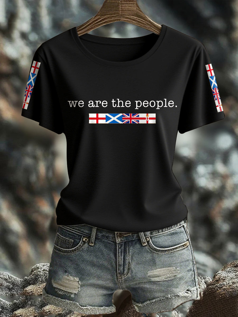 Women's UK Flag Pride Printed T-Shirt vetvanguards