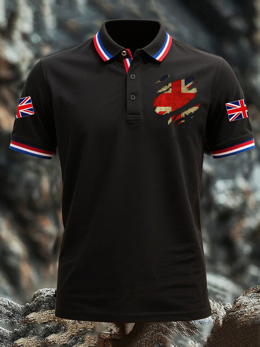 Men's Union Jack Short Sleeve Shirt vetvanguards