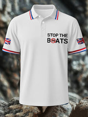 Men's UK Flag Immigration Printed Casual Tops vetvanguards