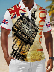 Men's Vintage England Flag Casual Shirt vetvanguards