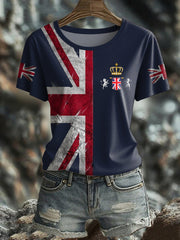Women's UK Flag Pride Printed T-Shirt vetvanguards