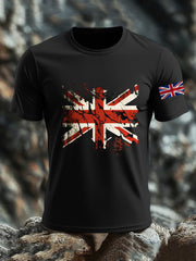 Men's Britsh Imitation Cotton Short-Sleeved Printed T-shirt vetvanguards