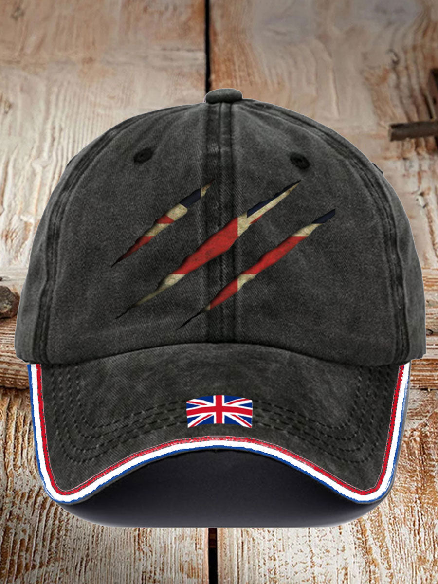 Unisex UK Flag Printed Hat vetvanguards