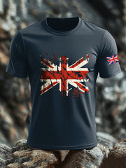 Men's Britsh Imitation Cotton Short-Sleeved Printed T-shirt vetvanguards