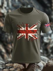 Men's Britsh Imitation Cotton Short-Sleeved Printed T-shirt vetvanguards