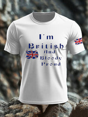 Men's Britsh Imitation Cotton Short-Sleeved Printed T-shirt vetvanguards