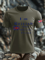 Men's Britsh Imitation Cotton Short-Sleeved Printed T-shirt vetvanguards