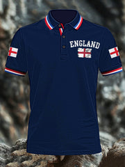 Men's England Short Sleeve Shirt vetvanguards