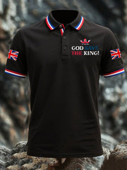 Men's God Save The King Short Sleeve Shirt vetvanguards