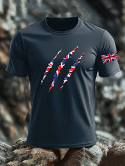 Men's Britsh Imitation Cotton Short-Sleeved Printed T-shirt vetvanguards