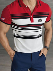 Men's Men'S Casual Classic Contrast Color Business Short-Sleeved Shirt vetvanguards