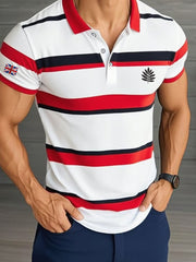 Men's Men'S Casual Classic Contrast Color Business Short-Sleeved Shirt vetvanguards