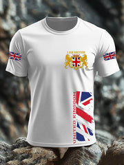 Men's Britsh Imitation Cotton Short-Sleeved Printed T-shirt vetvanguards