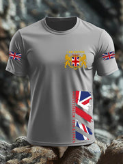 Men's Britsh Imitation Cotton Short-Sleeved Printed T-shirt vetvanguards