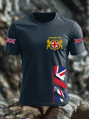Men's Britsh Imitation Cotton Short-Sleeved Printed T-shirt vetvanguards