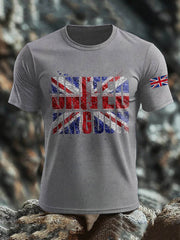 Men's Britsh Imitation Cotton Short-Sleeved Printed T-shirt vetvanguards