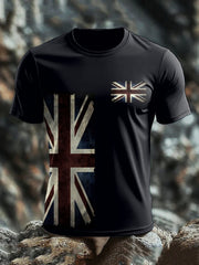 Men's UK Flag Pride Printed T-shirt vetvanguards