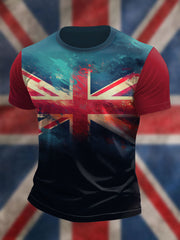Men's UK Flag Pride Printed T-shirt vetvanguards