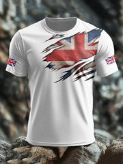 Men's UK Flag Pride Printed T-shirt vetvanguards