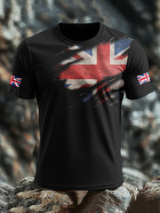 Men's UK Flag Pride Printed T-shirt vetvanguards