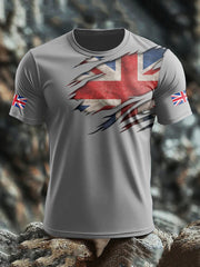 Men's UK Flag Pride Printed T-shirt vetvanguards