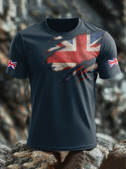 Men's UK Flag Pride Printed T-shirt vetvanguards