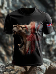 Men's Britsh Imitation Cotton Short-Sleeved Printed T-shirt vetvanguards