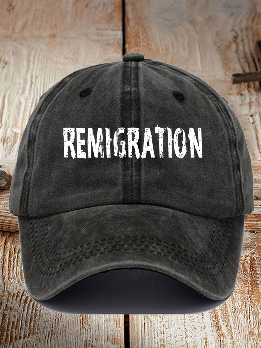 Unisex Immigration Remigration Printed Hat vetvanguards